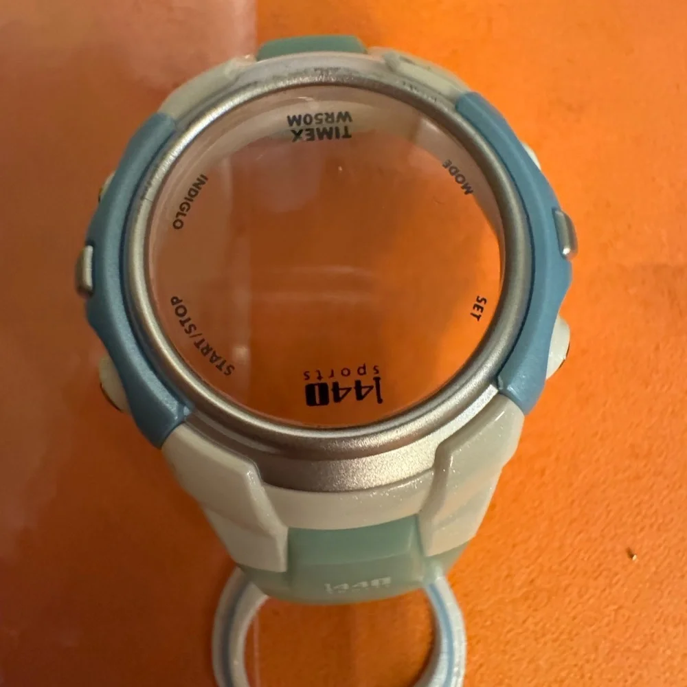Timex 1440 Blue and White Smartwatch with flower band PARTS only